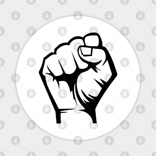Protest Fist, Black Power Fist Magnet by UrbanLifeApparel